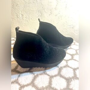 Bernie Mev Black Women's Ankle Boots, chenille warm and great for cooler weather